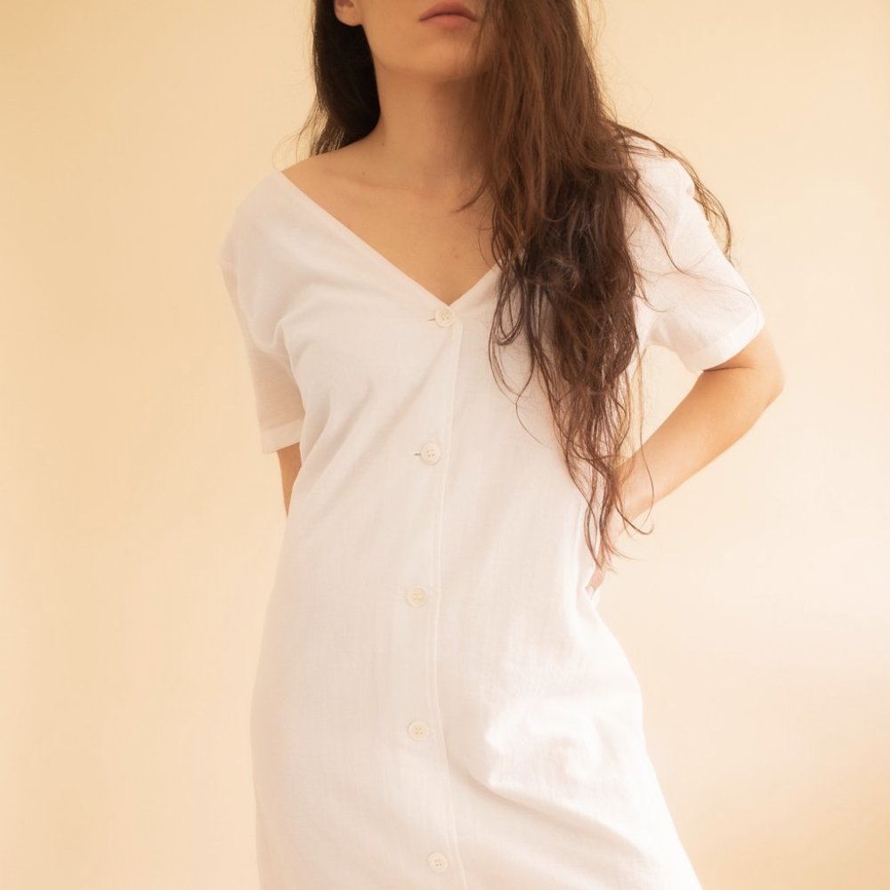 Theory Button Back Dress